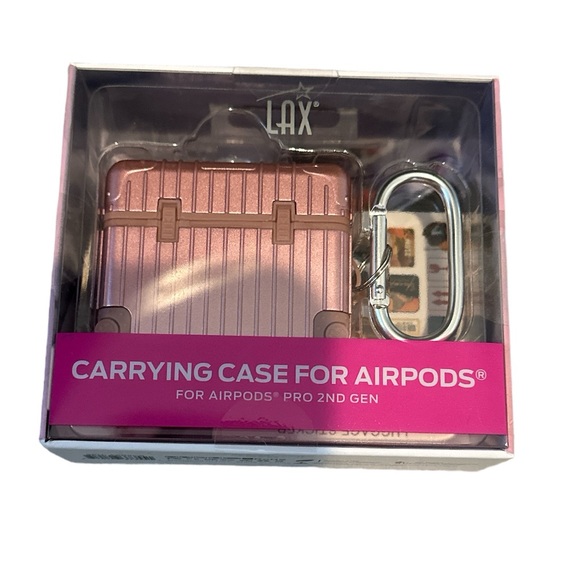 LAX Gadgets Other - LAX GADGETS Suitcase AirPods Pro Case (rose gold)